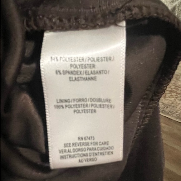 Taylor Dresses Halter Side Slit Chocolate Brown Velvet Gown - Picture 4 of 13